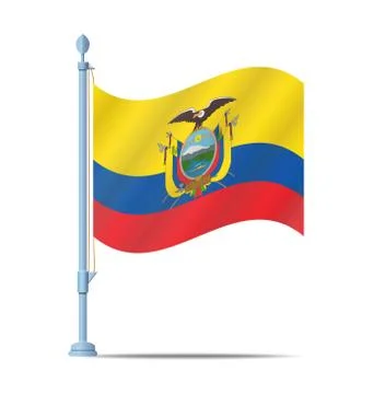Ecuador flag vector 스톡 일러스트