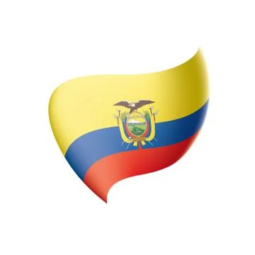 Ecuador flag, vector illustration Stock Illustration