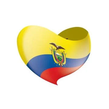 Ecuador flag, vector illustration Stock Illustration
