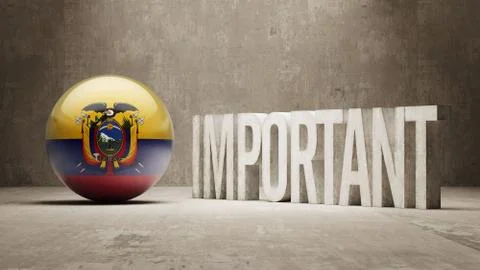 Ecuador. Important  Concept. Stock Illustration