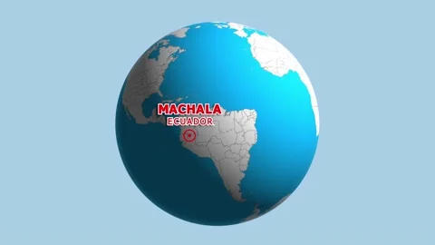 ECUADOR MACHALA ZOOM IN FROM SPACE Stock Footage 177477985