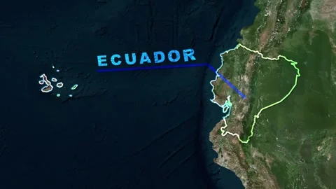 Ecuador Map Animation Stock Footage 273307454