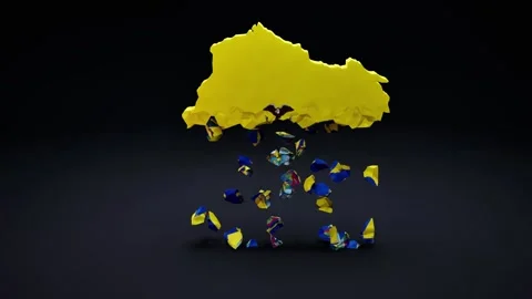 Ecuador Map With Flag Video stock 323925470