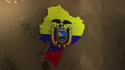 Ecuador Map Stock Footage 277866353