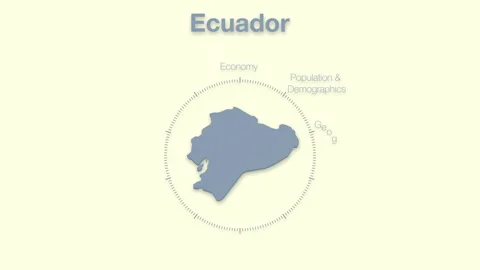 Ecuador MAP revealingmotion graphics data elements Stock Footage 339864629