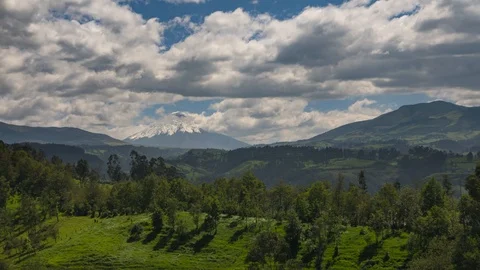 Ecuador mountains cloudscape time lapse Stock Footage 123170882