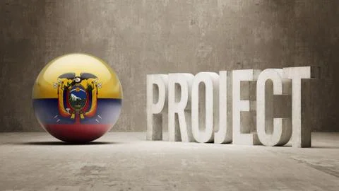 Ecuador. Project Concept. Stock Illustration