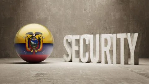Ecuador. Security Concept. Stock Illustration