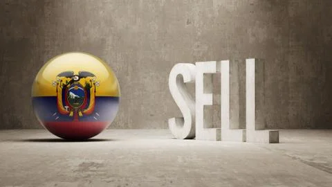 Ecuador. Sell Concept. Stock Illustration