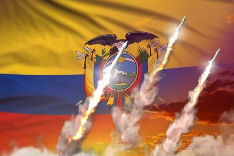 Ecuador supersonic missile launch 스톡 일러스트