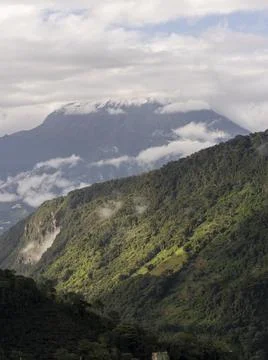 Ecuador volcano in a natural setting Stock Photos