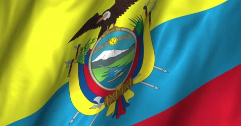 Ecuador Waving Flag-4K Stock Footage 47311871
