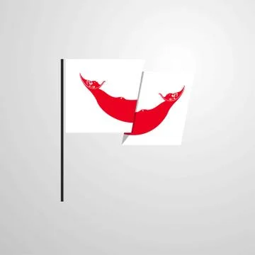 Ecuador waving Flag design vector background Illustrazione stock