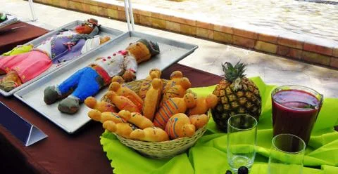 Ecuadorian bread figures Stock Photos