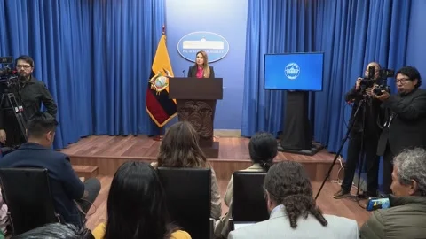 Ecuadorian government does not know if person involved in attack on Uribe Turbay Stock Footage 311399602