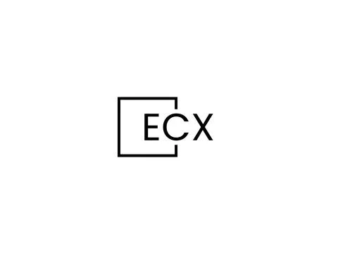 ECX letter initial logo design vector illustration Stock Illustration