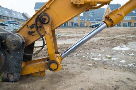 Ecxavator closeup Stock Photos