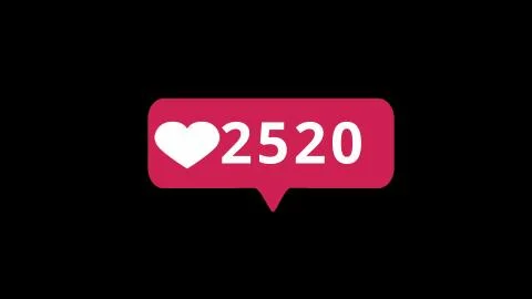 Ed like button with increasing counting of numbers on white background. Anima Stock Photos