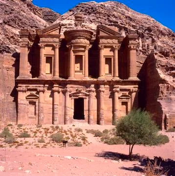 Ed Deir monastery in Petra Foto stock
