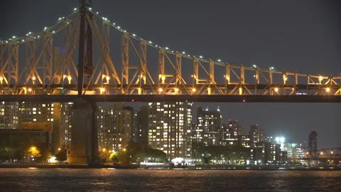 Ed Koch Queensboro Bridge Time Lapse Video stock 125248366