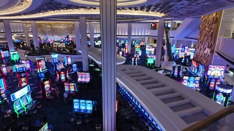 ED: LV, NV, US 8/25/25: View of Vibrant Casino Floor at Fountainbleau Resort Stock Footage 317514598