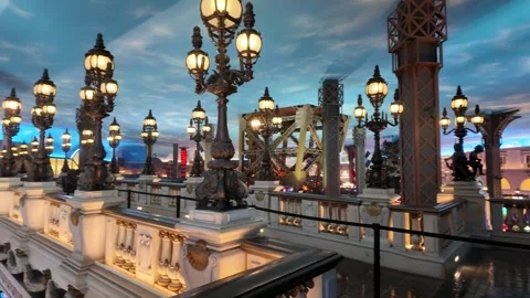 ED: LV, NV, US 8/25/25: Panoramic View From the Top Floor of a Hotel Casino in Stock Footage 318314782