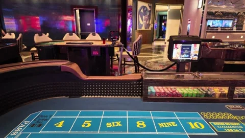 ED: LV, NV, US 8/25/25: Craps Table Closeup at Cosmopolitan Casino in Las Vegas Stock Footage 318925615