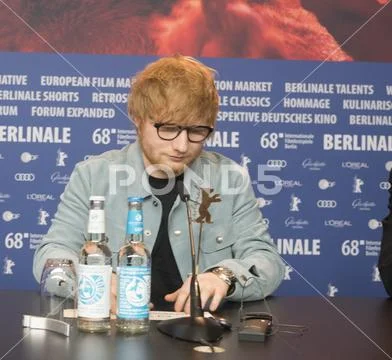 Ed Sheeran attends press conference during Berlinale 2018 Stock Photos