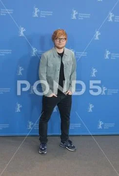 Ed Sheeran poses during Berlinale 2018 Stock Photos