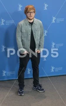Ed Sheeran poses during Berlinale 2018 Stock Photos