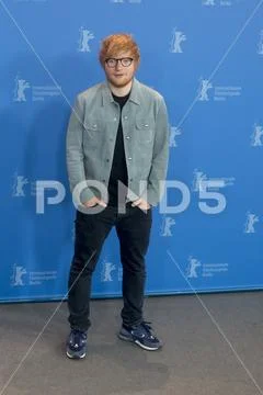 Ed Sheeran poses during Berlinale 2018 Stock Photos