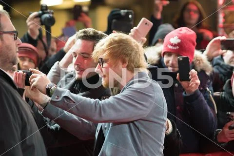Ed Sheeran on red carpet during Berlinale 2018 Stock Photos