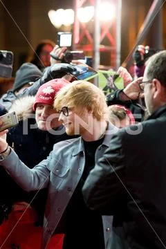 Ed Sheeran on red carpet during Berlinale 2018 Stock Photos