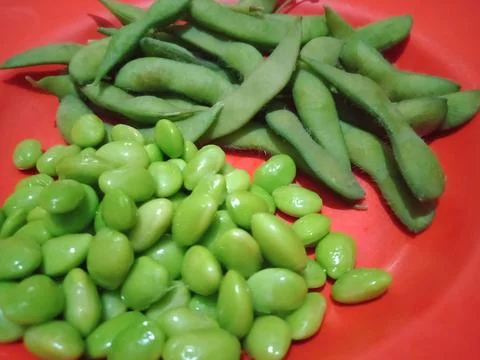 Edamame beans Stock Photos