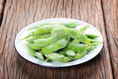 Edamame soybeans Foto stock