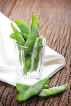 Edamame soybeans Stock Photos