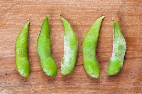 Edamame soybeans Foto stock