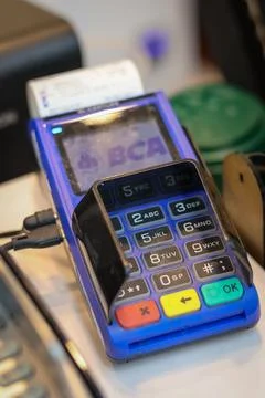 EDC machine or electronic data capture machine Foto stock