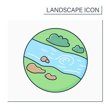 Eddy color icon Stock Illustration