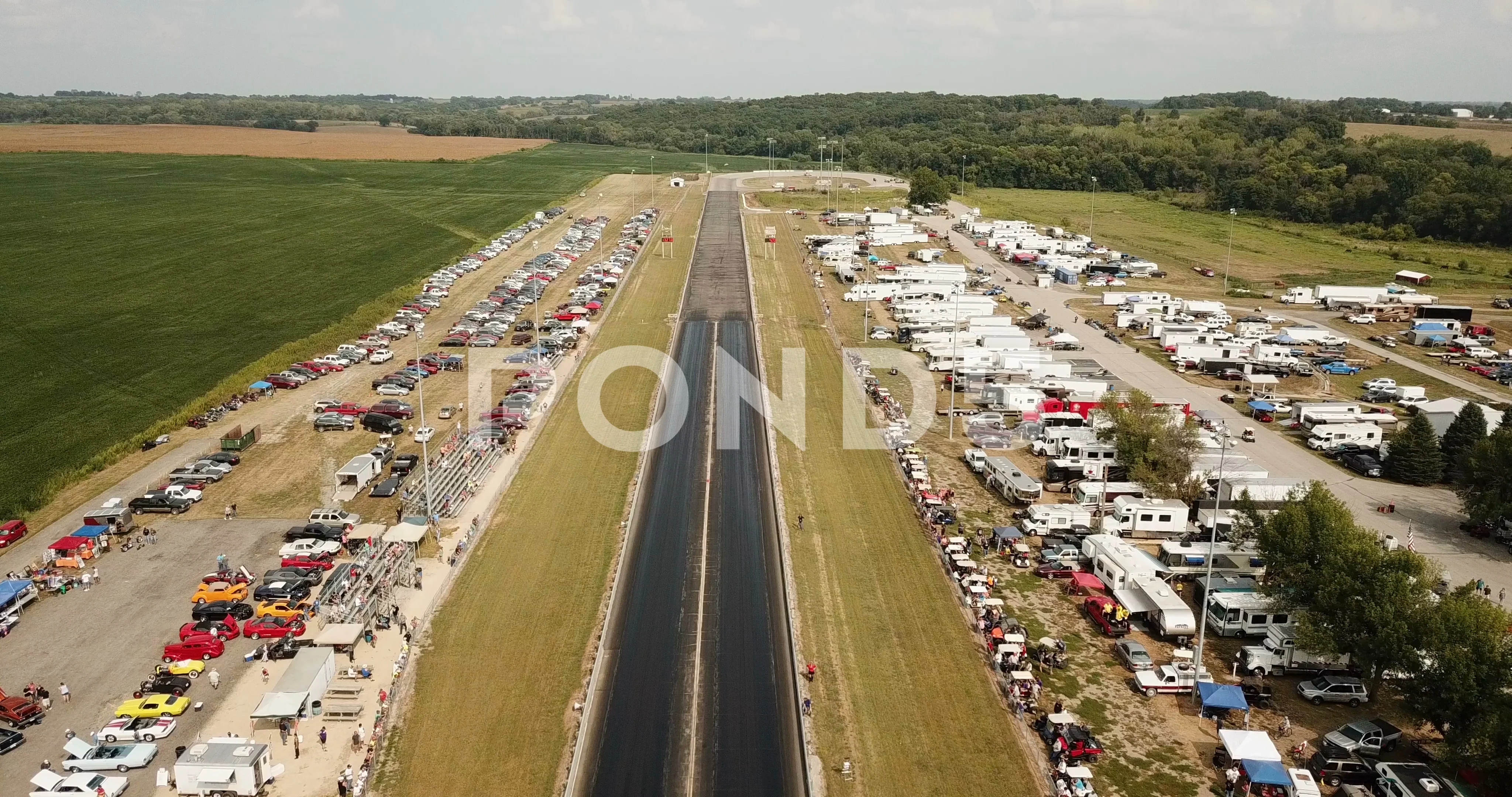 Eddyville Raceway Park Aerial View World... | Stock Video | Pond5