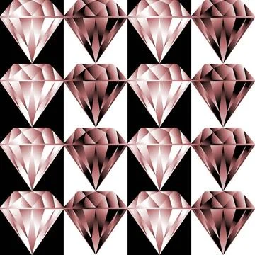 Edelsteine seamless pattern with cut diamonds Copyright: xZoonar.com/anget... Stock Photos