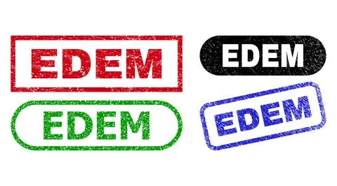 EDEM Rectangle Stamps Using Distress Style Illustrazione stock