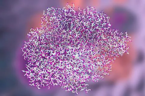 Edema toxin of anthrax bacterium Stock Illustration