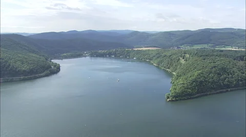 Edersee Dam Stock Footage 65380059