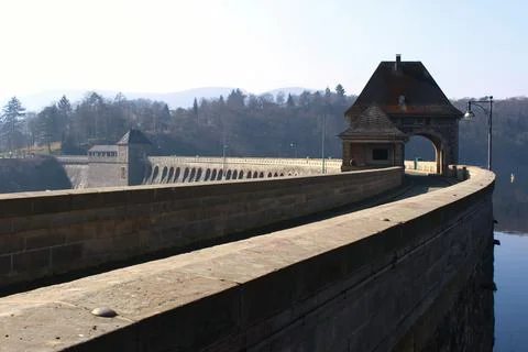 Edersee Dam Wall Stock Photos