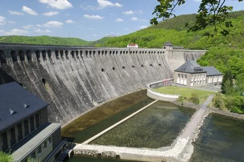 Edersee Sperrmauer Stock Photos