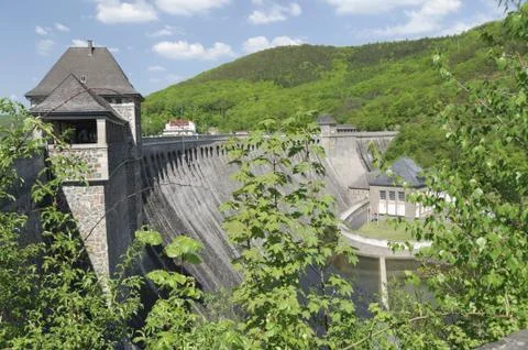 Edersee Sperrmauer Stock Photos