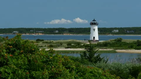 Edgartown lighthouse 2 4k Stock Footage 41630352
