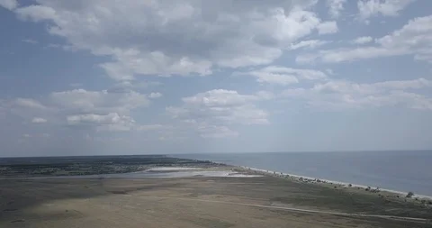 The edge of a bird island with a drone Stock Footage 117931049