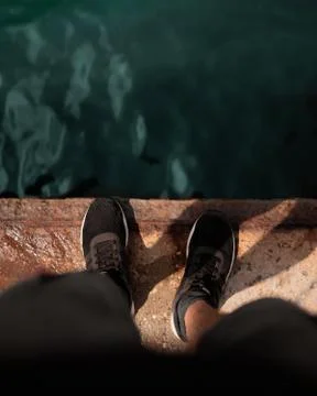 At the edge of bridge Stock Photos